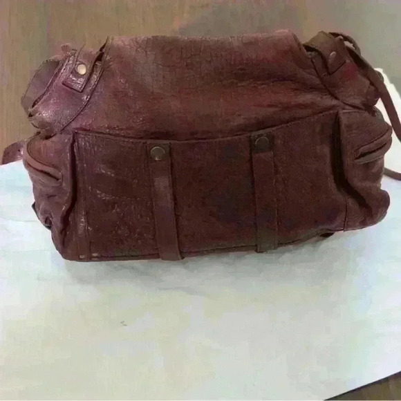 Leather Messenger Bag Crossbody Flap Over Purse Shoulder Bag Satchel - Picture 4 of 14